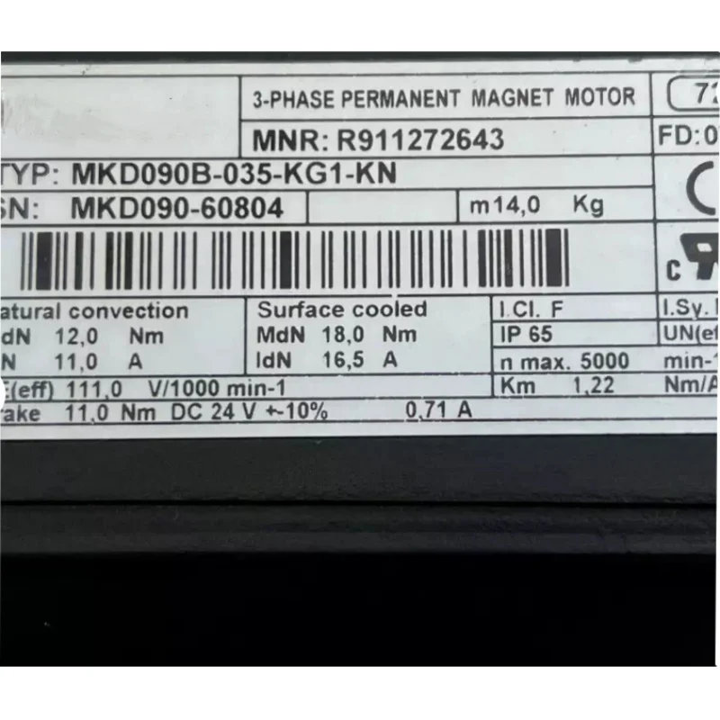 MKD090B-035-KG1-KN Synchronous Servo Motor MKD090B035KG1KN