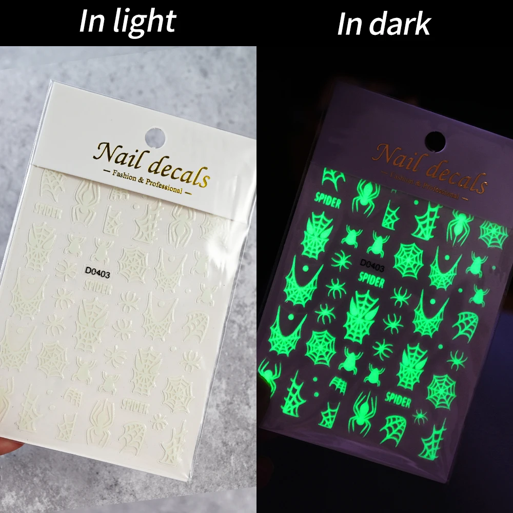 6 colores 3D luminoso Hallowee - Nail Art Queen reseña y precio