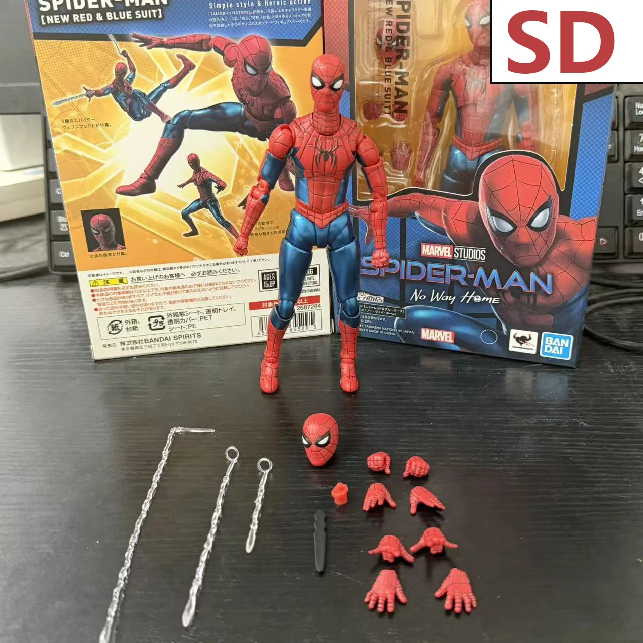 MESS TOYS スパイダーマン　アルティメット　ネイバー Original Mess Toys Spider Figure Black Suit Neighbor Symbiote