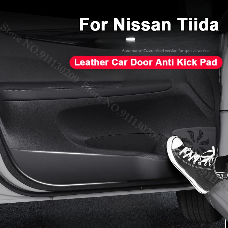 

Для Nissan Tiida 2016-2025 2026: Защитная накладка на дверь автомобиля от ударов, наклейка для защиты перчаточного ящика пассажира, аксессуары для декора интерьера автомобиля