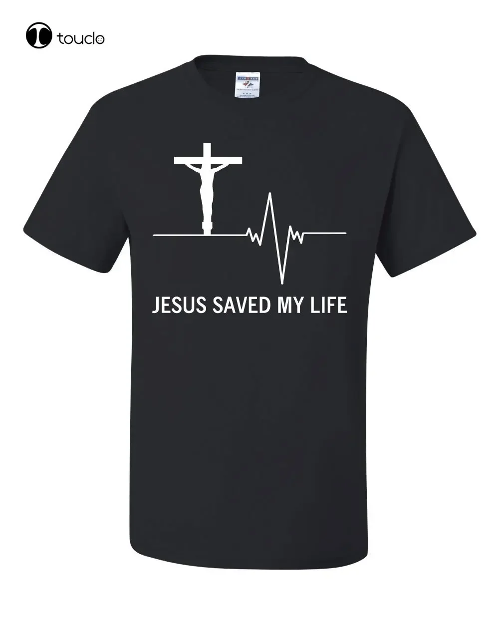 Gran oferta 100% algodón Jesús salvó mi vida camiseta religión cristiana fe Dios camiseta personalizada aldult adolescente unisex