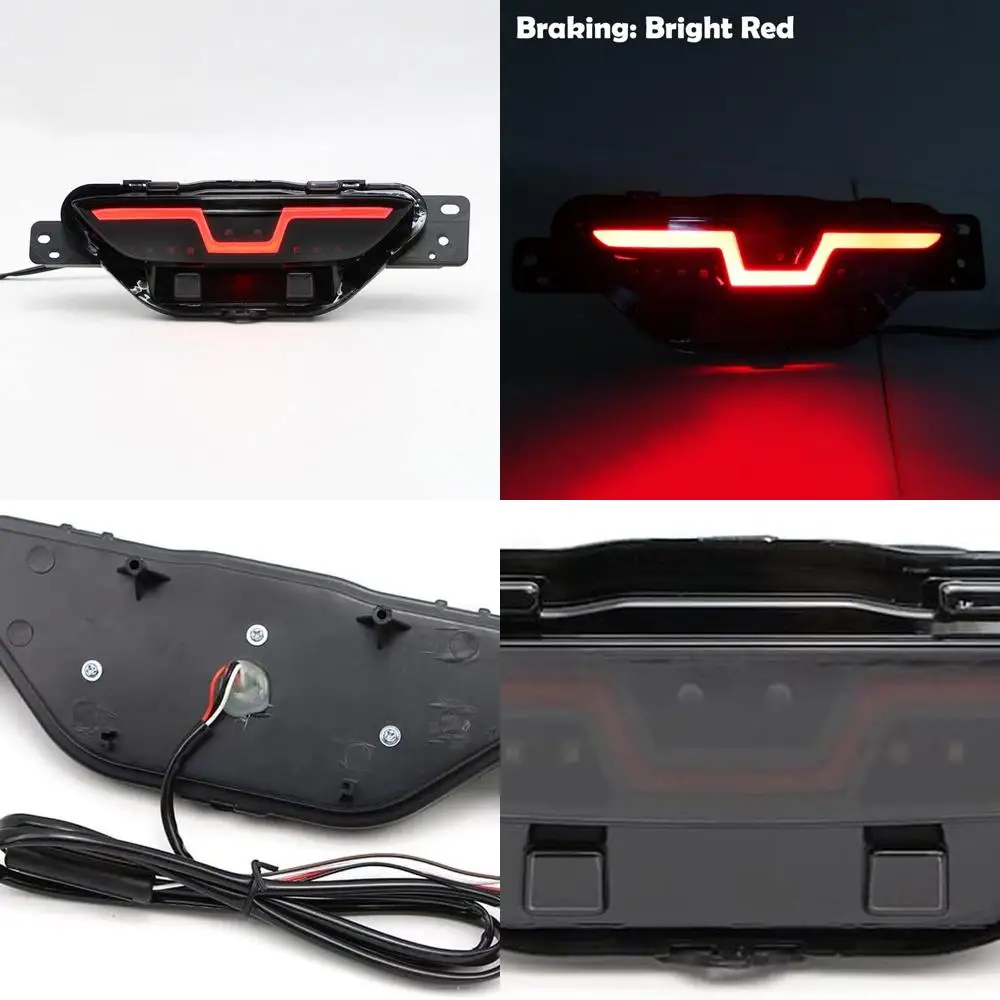 

Светодиодные противотуманные, стоп-сигналы заднего хода с дымовыми линзами для Toyota C-HR 2016-2021, отражатель заднего бампера