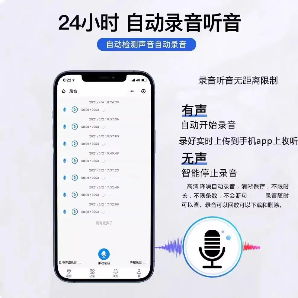 All-round listening recorder Anti-monitoring device Monitor Car home locator Mobile phone tracking and positioning monitor