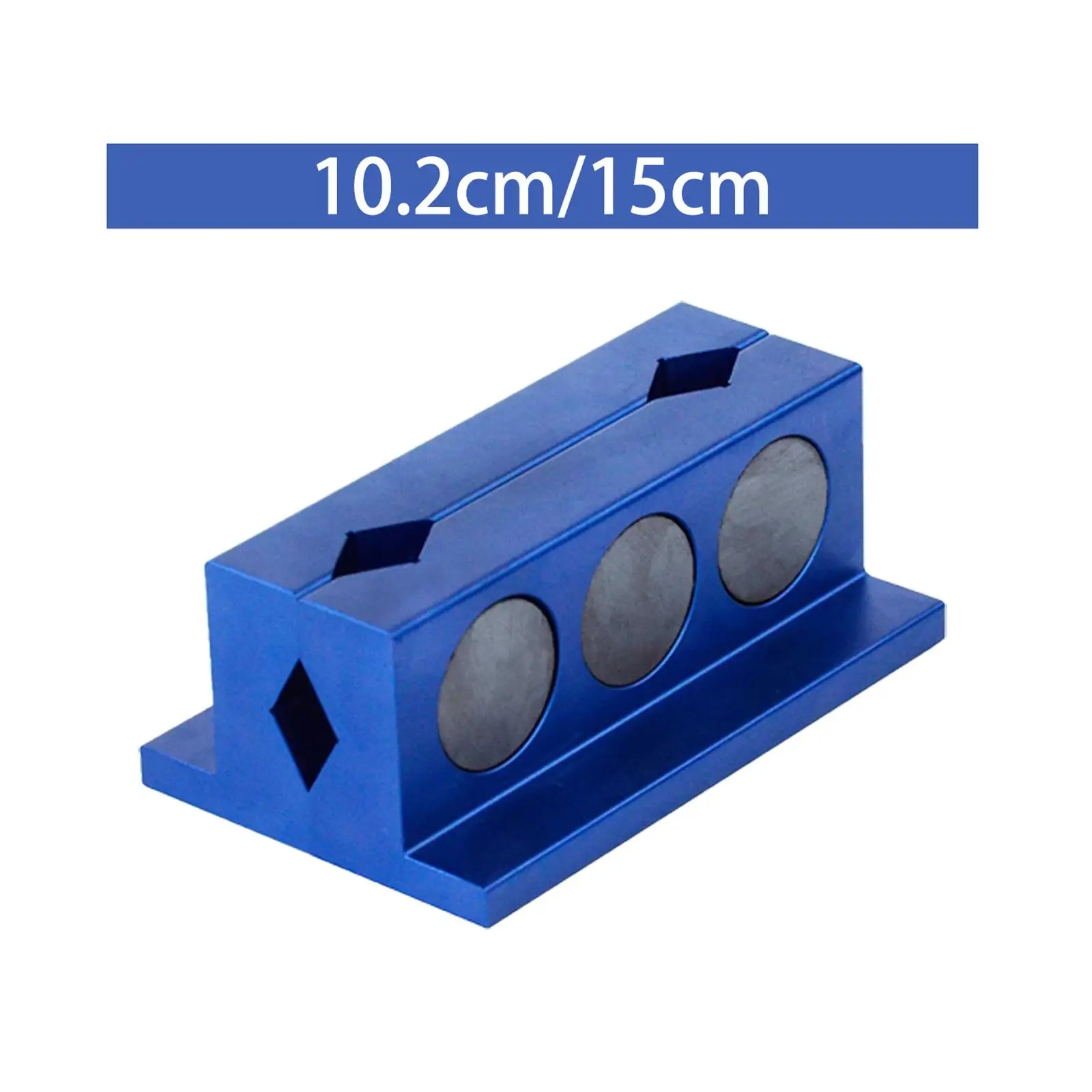 2Pcs Vise Jaw Caps Protection Inserts Part Blue Aluminum Alloy for Wide Array of Vices Magnetic Tool Protective Vise Jaw Pad