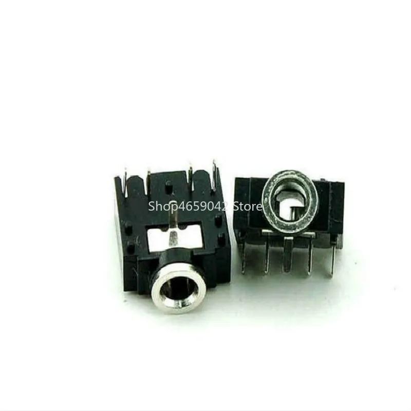 10PCS/Lot 3.5mm Stereo Audio Socket/Jack Connector Two Channel 5Pin
