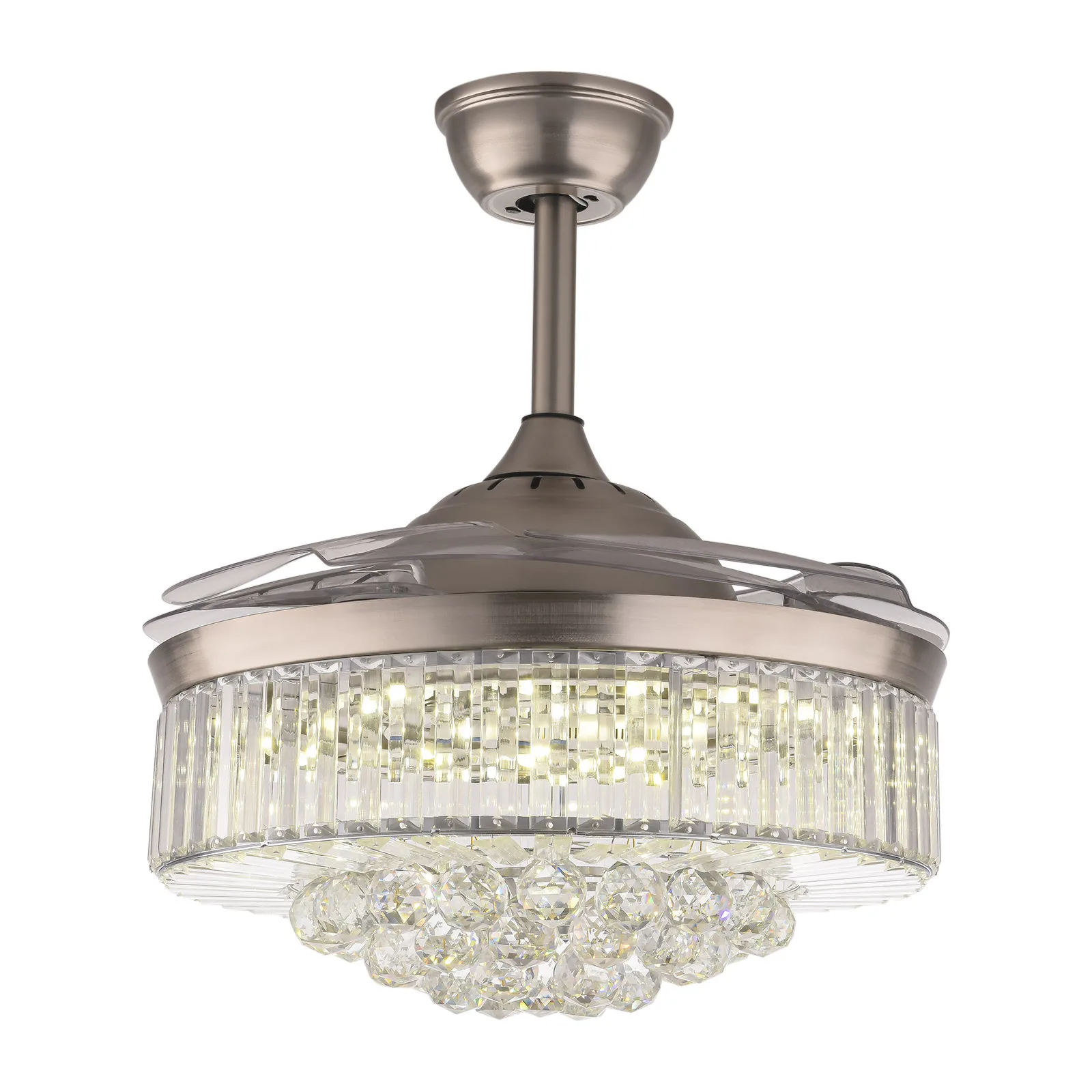 Fan Ceiling Light: Stylish, Functional, with Adjustable Light and Wind Speed for Comfort and Decoration