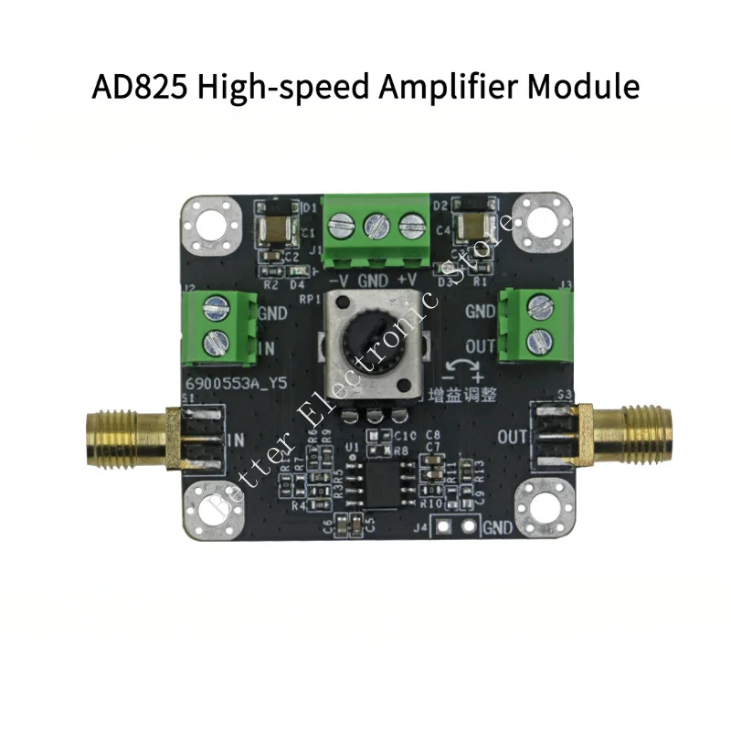 وحدة مضخم صوت عالي السرعة AD825 مع مضاعف قابل للتعديل، وحدة مضخم تشغيلي صوتية عالمية من نوع JEFT