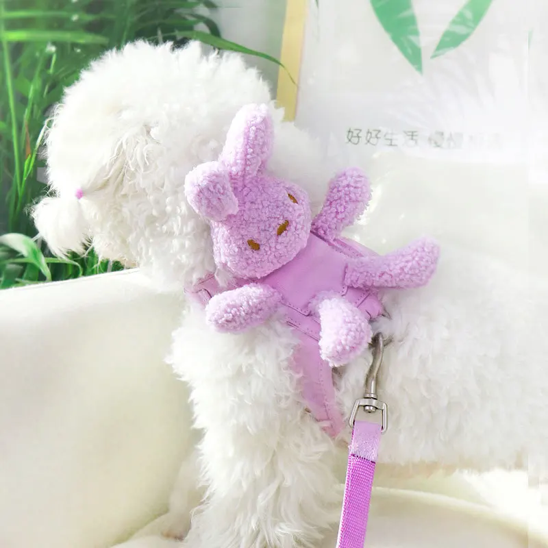 

Cat Kitten Harness and Leash Cartoon Rabbit Breathable for Dog Puppy Small Medium Pet Fall/Winter Outdoor Walking