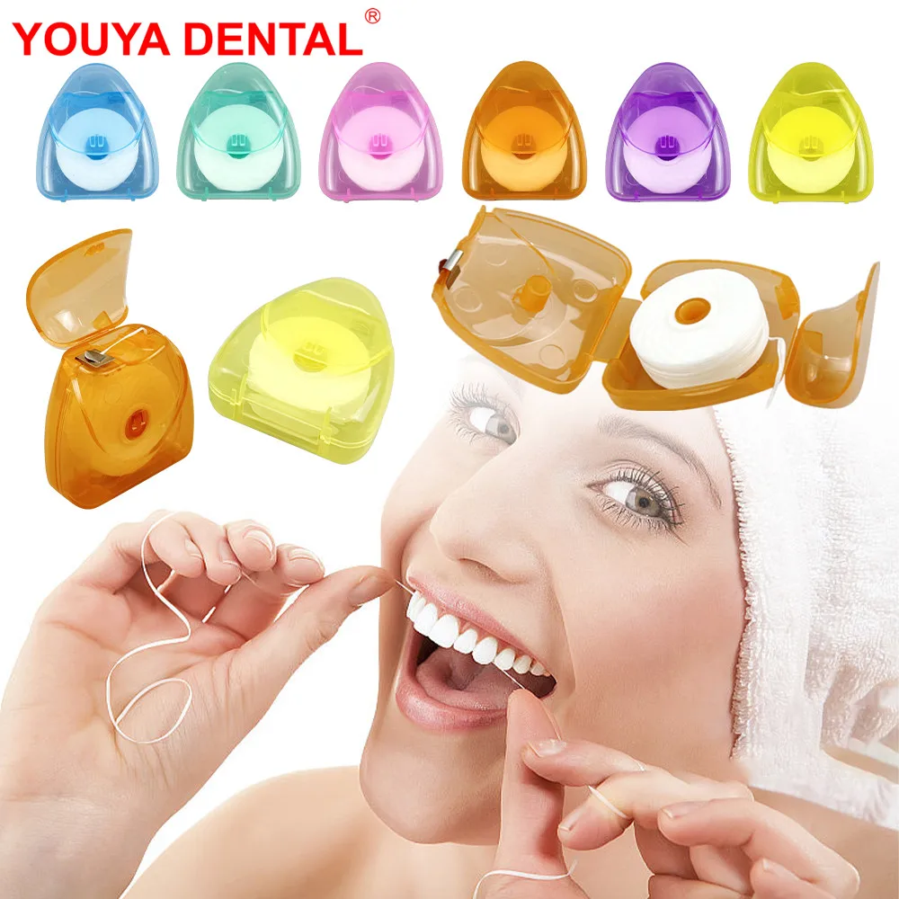 

10pc Dental Floss Roll Mint Flavored Dental Flosser Teeth Cleaning Pick Oral Hygiene Clean Wire Toothpick Oral Care Dentist Gift