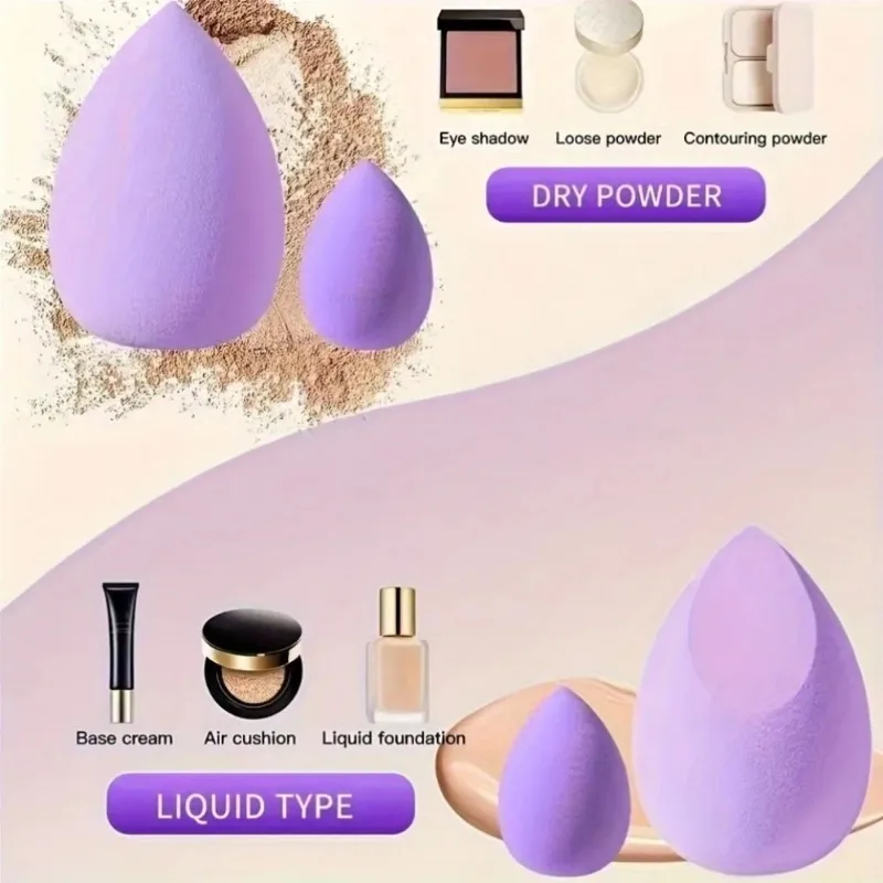 

12CS Multi-Purpose Makeup Sponge Puff Sets Wet Dry Use Mini Air Cushion Puffs Foundation Blender for All Skin Types Beauty Tools