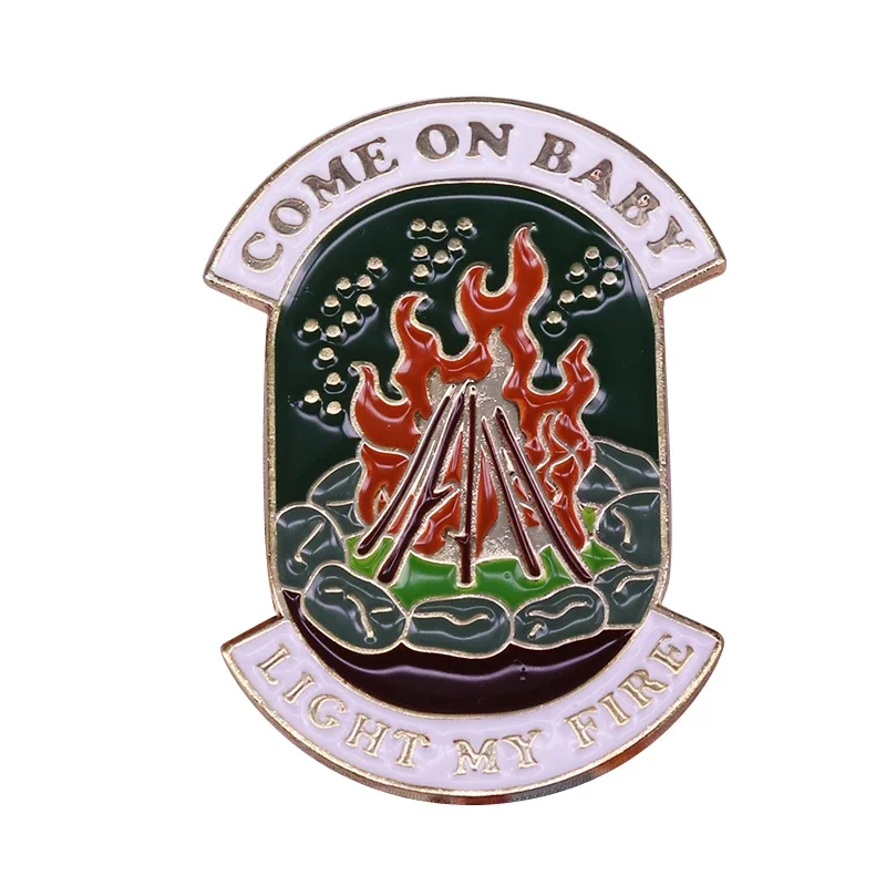 Come On Baby, Light My Fire Enamel Pin The Doors Jim Morrison Music Badge Ameri…