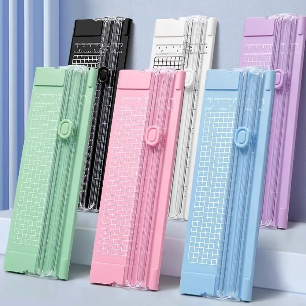 Paper Trimmer A4 Handheld Paper Cutting For Office Use Pull-out Ruler For Photo Trimmers Scrapbook Lightweight Cutting Mat