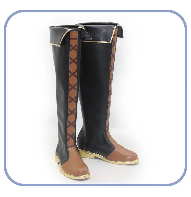 Anime Bangdream Umiri Yahata Cosplay Shoes Timoris Cosplay Props PU Leather Shoes Anime Accessories Halloween Boots Custom Made