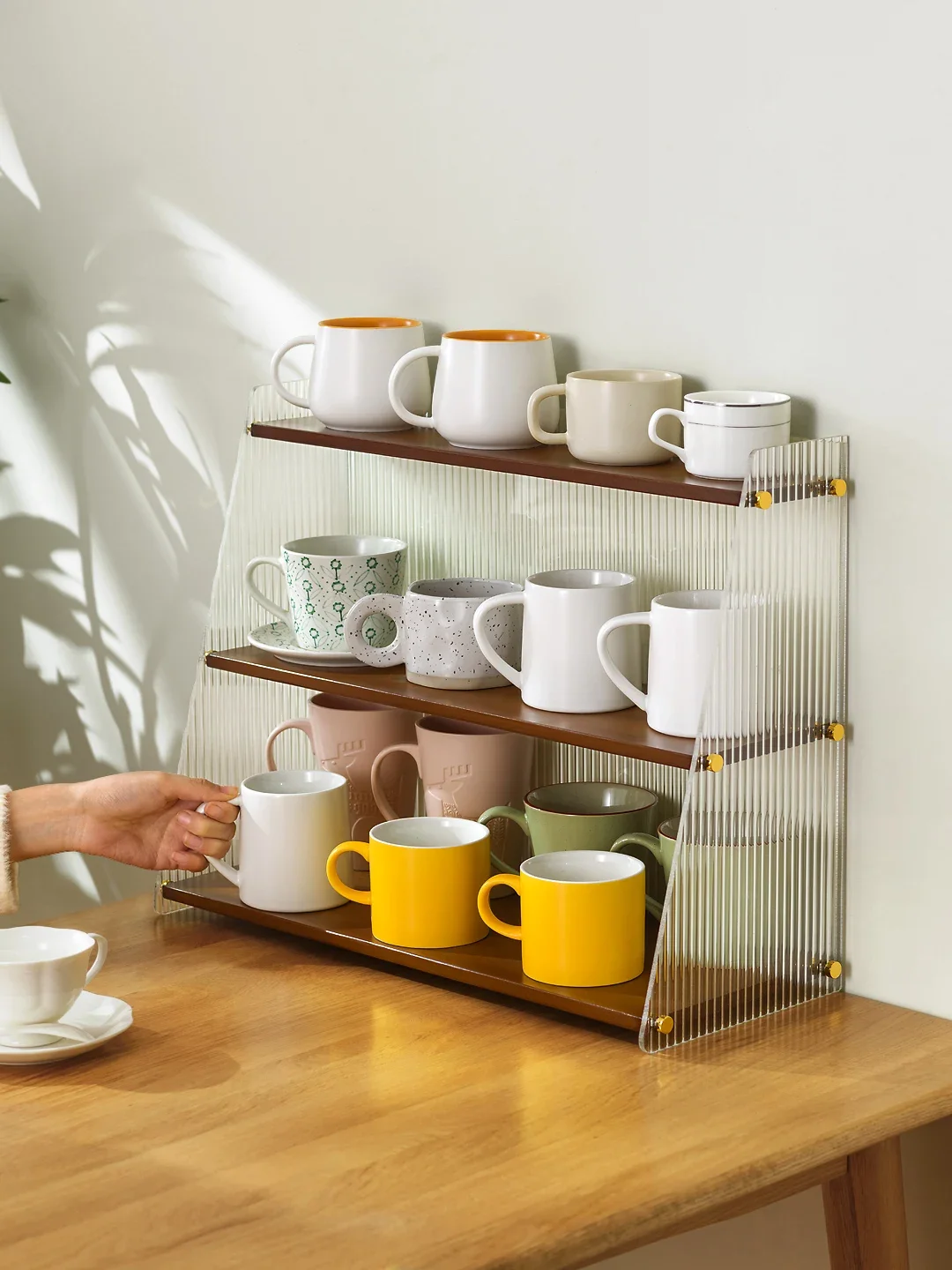 

Подстаканник, место для хранения чашек, полка, настольная чашка для воды, отметка для чашки чашки, полка для кофейного стекла, бар для воды, отделка