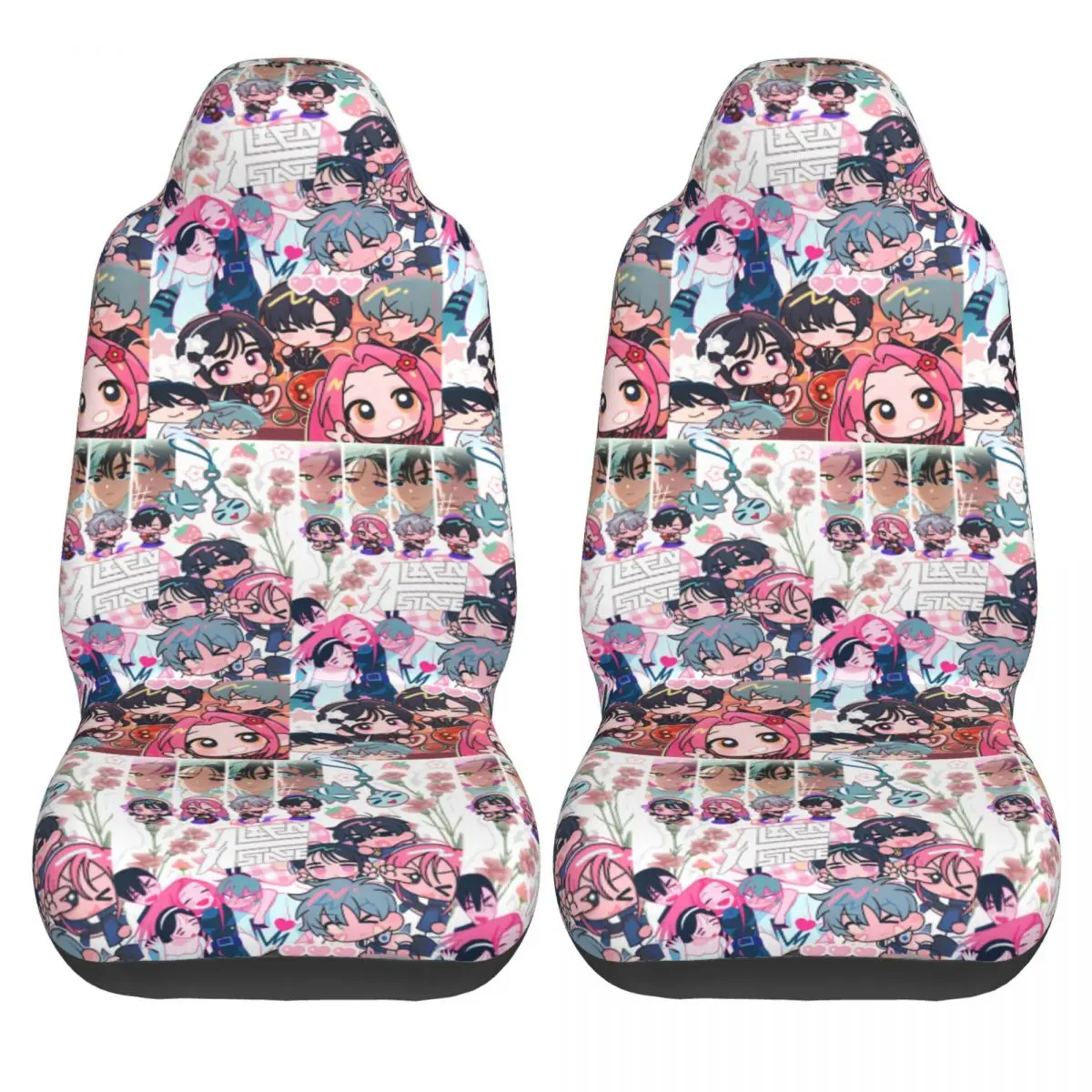 

Чехлы на автомобильные сиденья Alien Stage Till Ivan Luka, летние автомобильные чехлы на сиденья Kawaii, эластичный полиэстер, чехол из 2 предметов