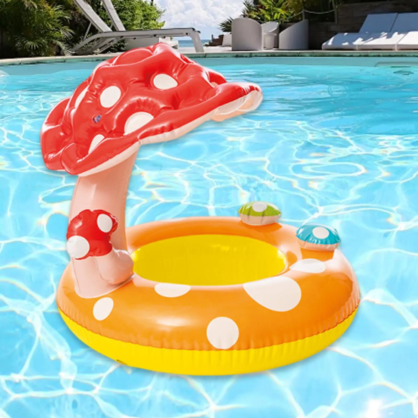 

Baby Pool Float No Flip Thick PVC Swim Training Water Fun Baby Swimming Ring