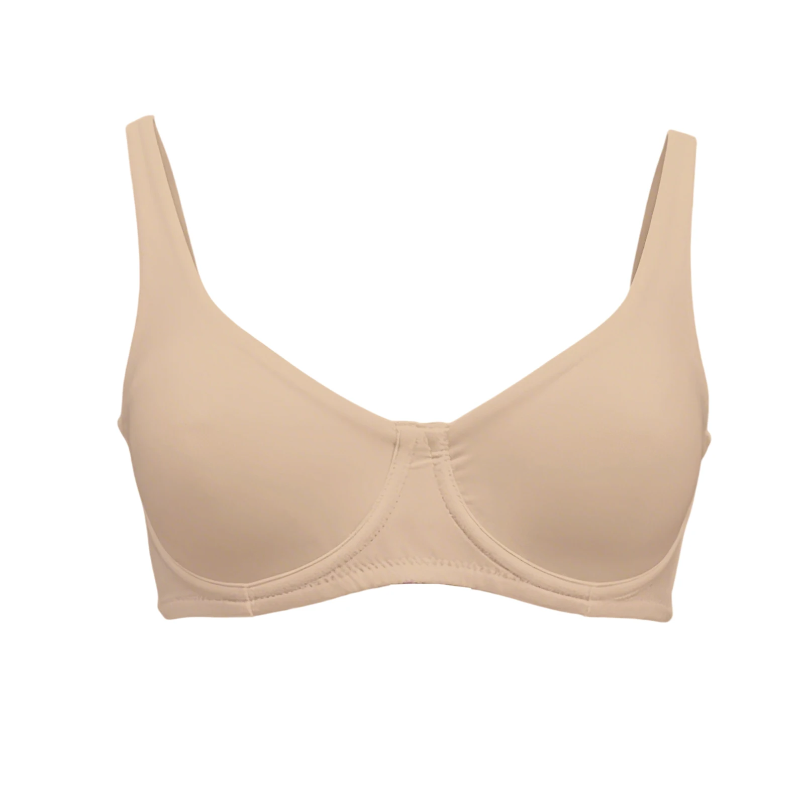 Underwire Unpadded Bra Women Chest High Support Gather Bralette Seamless Solid Color Plus Size Breathable Invisible No Trace Bra image 2