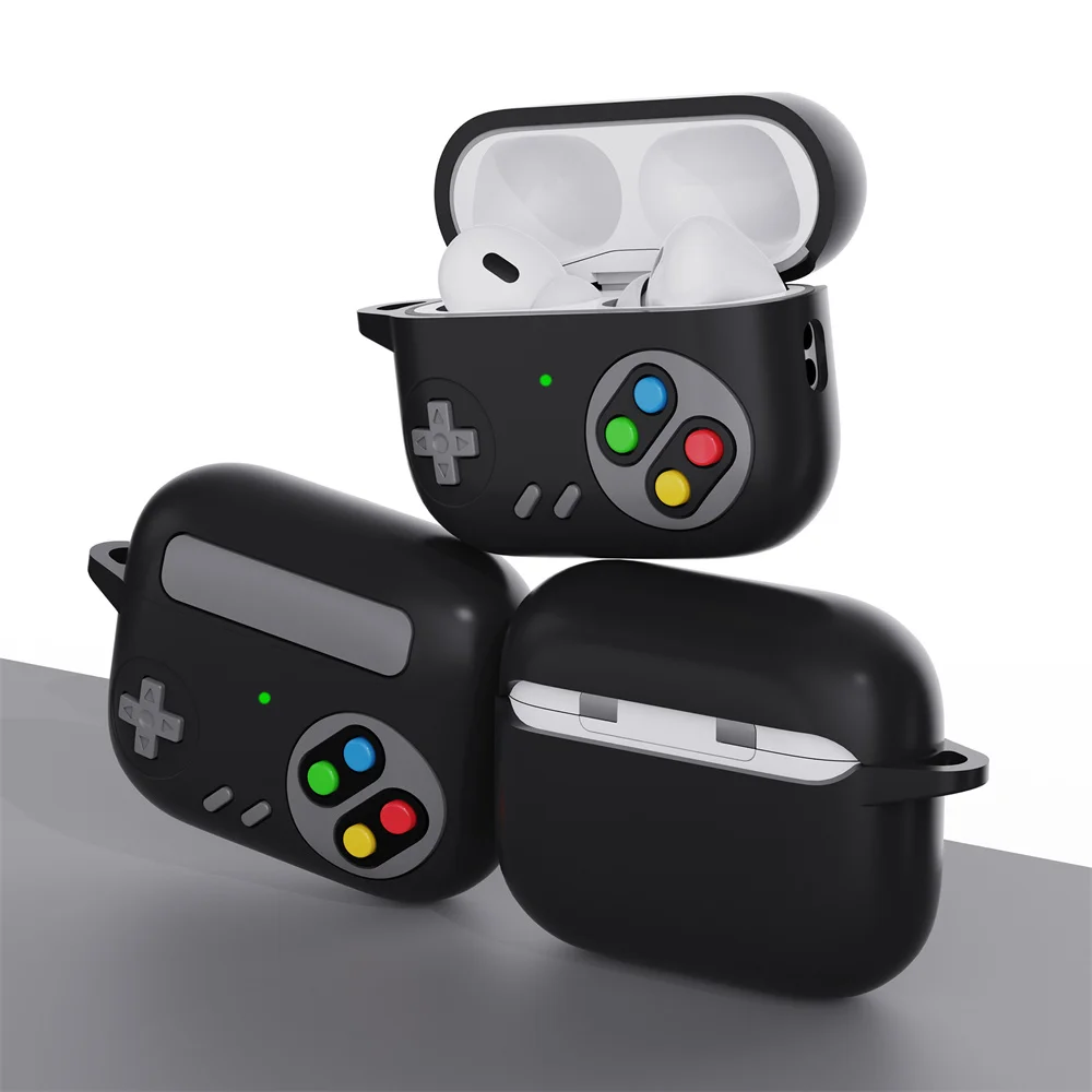 Custodia morbida per Airpods 1 2 3 Pro 2 custodia protettiva custodia per auricolari Bluetooth ricarica per Console portatile di gioco retrò