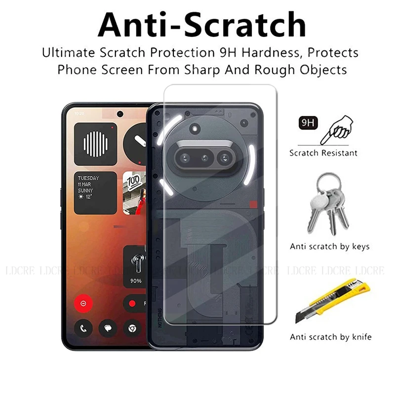 4Pcs For Nothing Phone 3A Glass Nothing Phone 3A Screen Protector Clear Protective Transparent Tempered Glass Nothing Phone 3A
