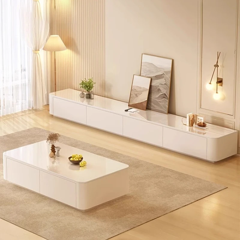 Glass Glossy TV Stand Living Room Wood Black Television TV Stand Floor Modern Meuble Television Salon Living Room Furniture