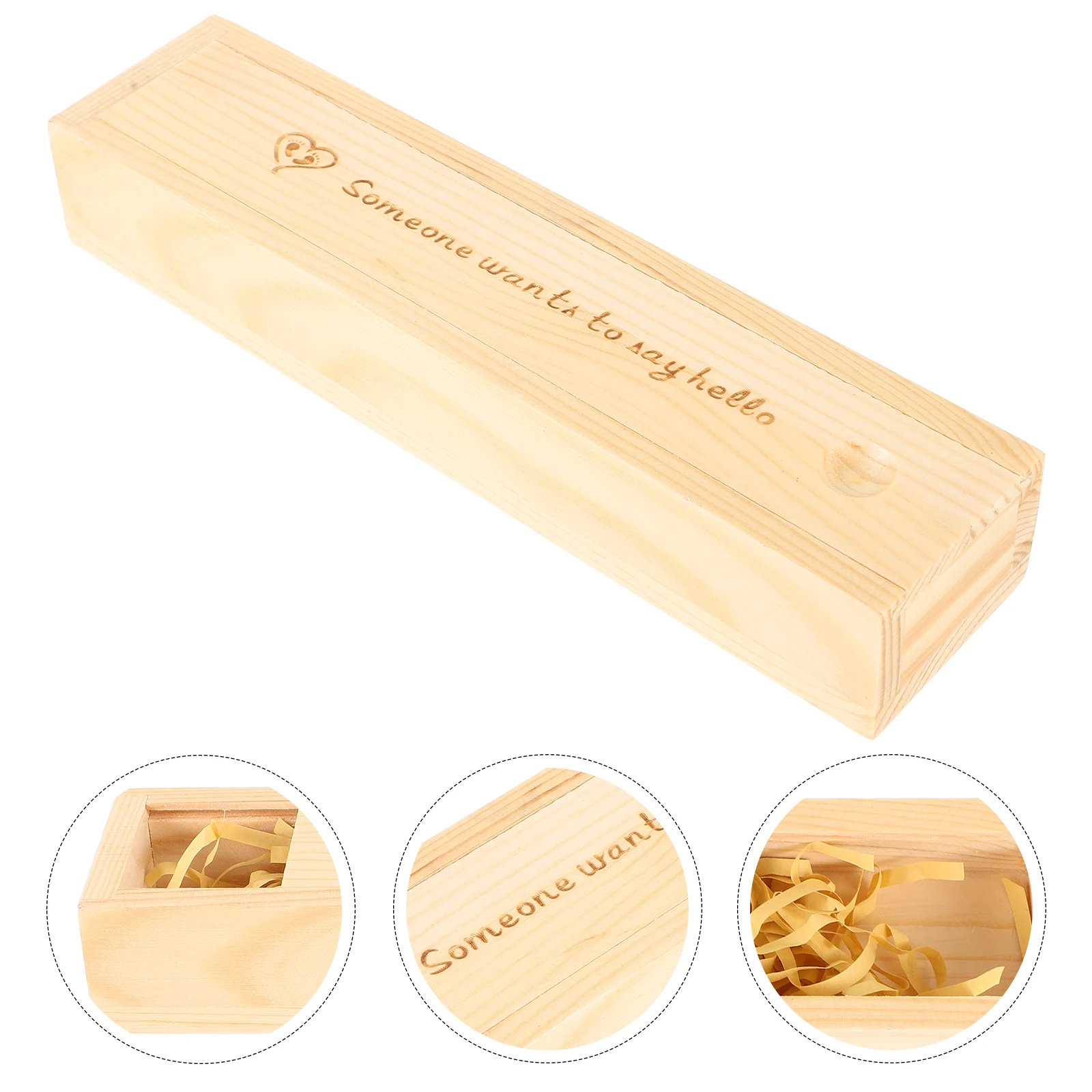 

Natural Wood Pregnancy Test Keepsake Box Handcrafted Memory Storage Container For Newborn Mementos Teeth Hair Locks Wooden