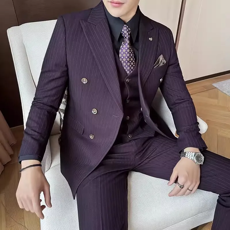 M8241 Men\'s suit jacket one piece Korean style slim fit top