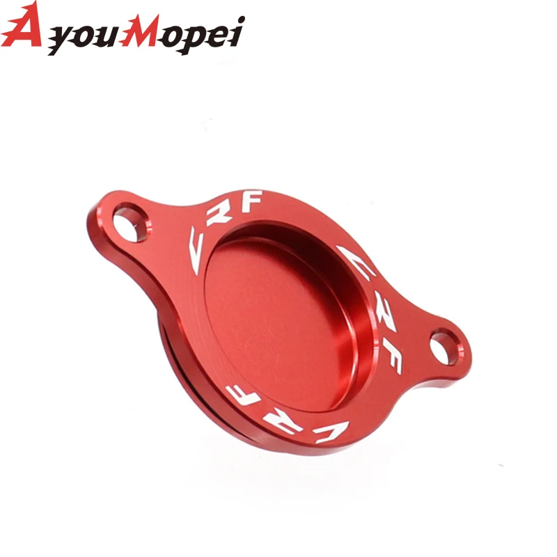 Engine Oil Filter Cover For HONDA CRF250 R/RX CRF450 X/L/RL CRF450R CRF450RX CRF450L CRF450X CRF250R CRF 450 250 Motorcycle Cap