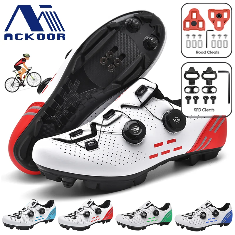 Nuove scarpe da ciclismo da uomo comode e leggere SPD autobloccanti scarpe sportive da ciclismo su strada da donna scarpe da ciclismo MTB all\'aperto