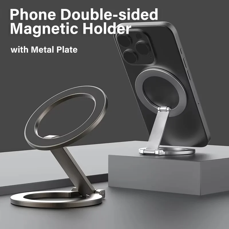 Soporte Universal Plegable para Teléfono, Soporte Magnético de Doble Cara para Teléfono, Soporte Magnético Magsafe para iPhone 17 16 15 14