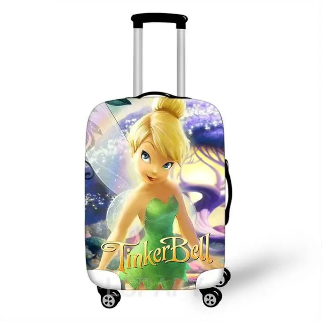 Disney Tinker Bell Elastic Thicken Luggage Suitcase Protective Cover Protect Dust Bag Case Cartoon Travel Cover