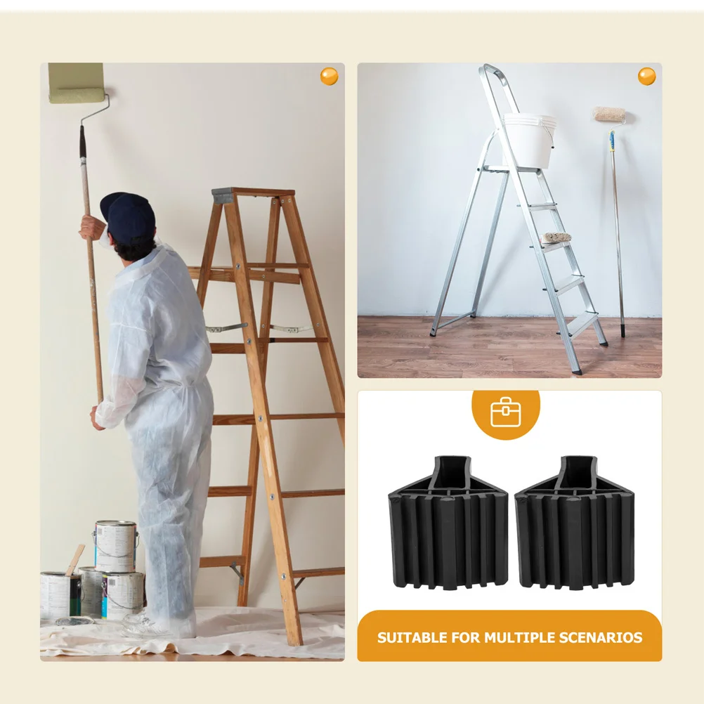 

3Pcs Ladder Feet Covers Rubber Anti-Slip Nonslip Step Ladder Feet Replacement Durable Foot Caps for Stable Use