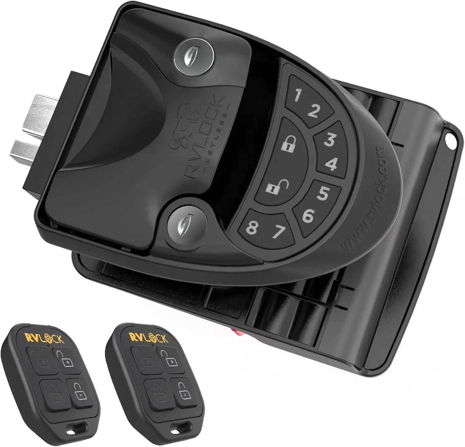 V4 Rv Deurslot Vervanging Keyless Entry Toetsenbord, Premium Camper Deurslot, Duurzame Rv Deur Klink Voor Verschillende Soorten Rvs, Paté