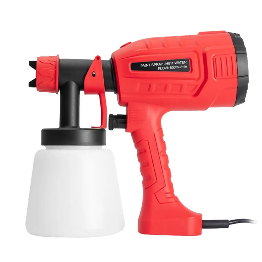 Adjustable Nozzle Electric Paint Sprayer, Paint Sprayer with 800ml Detachable Container, 2 Nozzles and 3 Patterns for Cabinets,