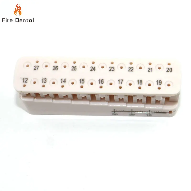 1Pcs Endo Block Mini Endo Stand Dental Measuring Tools for Root Working Measurement Length Autoclavable Endo File Organizer