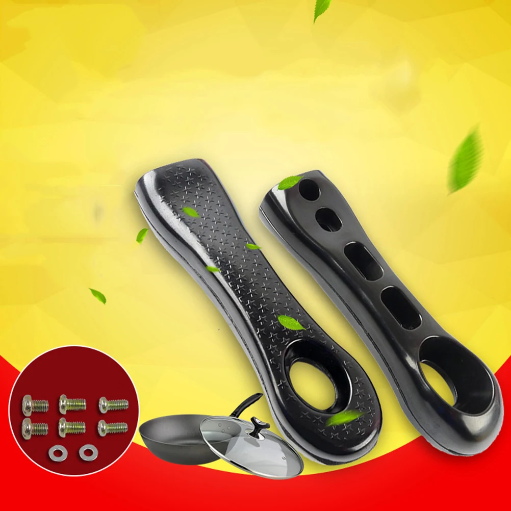 

Wok Handle Cookware Replacement Handles Part Fry Ergonomic for Heat-resistant
