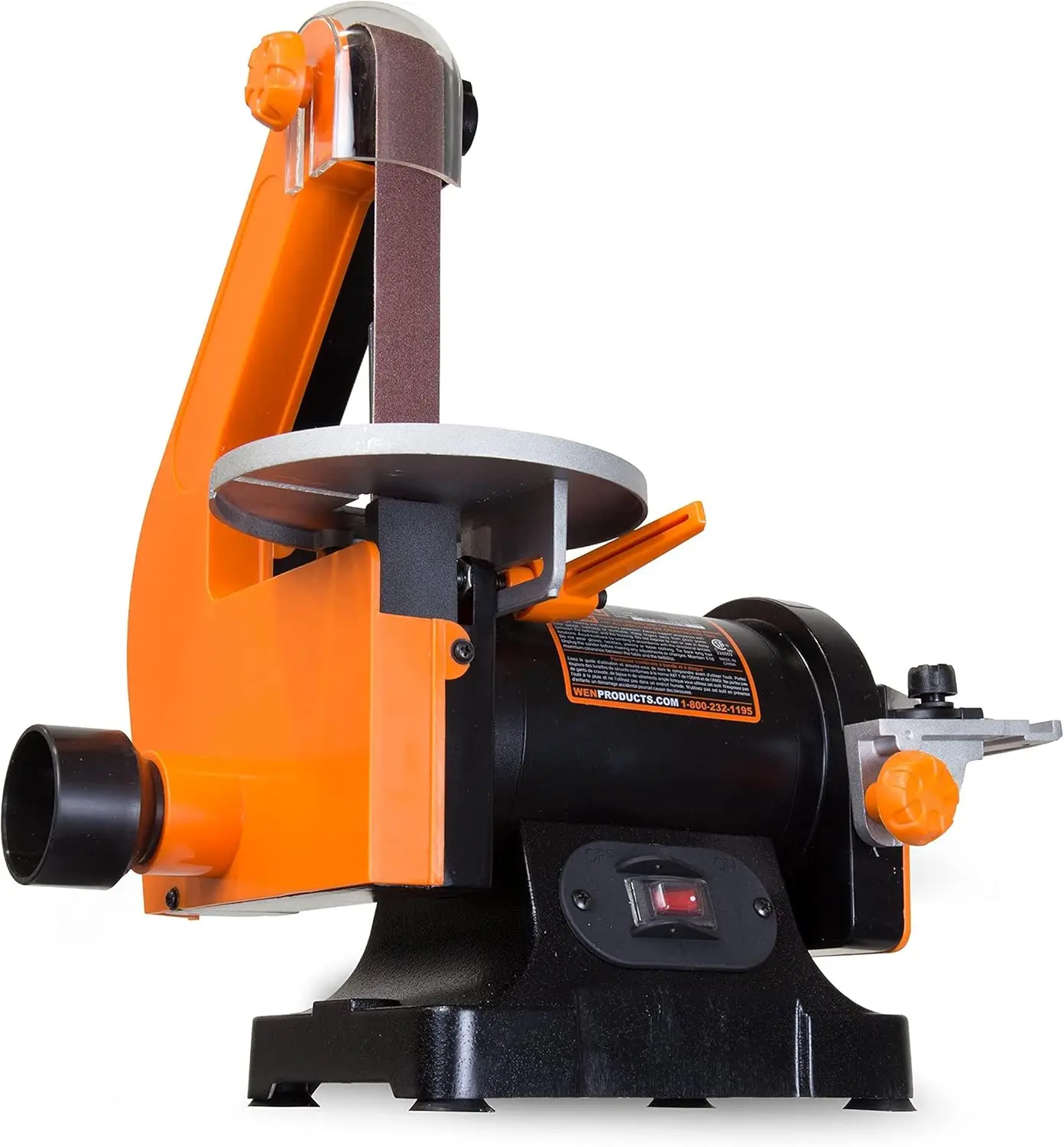 Benchtop Belt and Disc Sander with  Belt and  Sanding Disc Sturdy heavy-duty base prevents walking and wobbling during operation