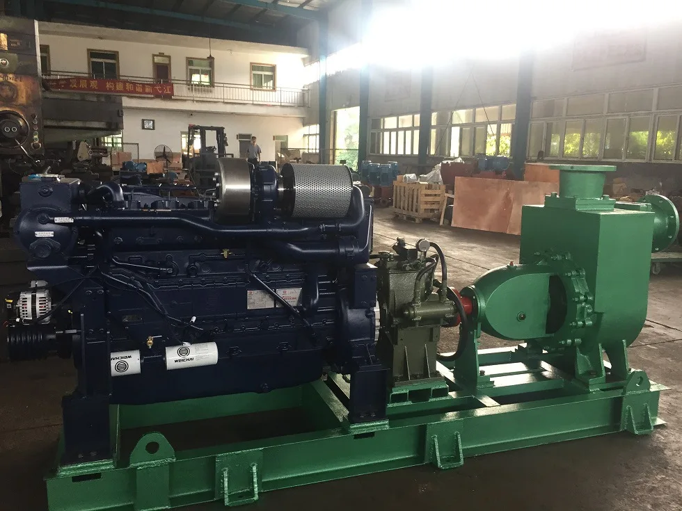 Marine horizontal diesel engine self-priming fire pump 600m³