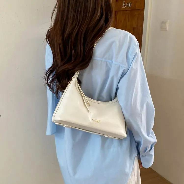 

Женская сумка-полумесяц из состаренной кожи, новинка 2026 года, в ретро-стиле, универсальная наплечная сумка