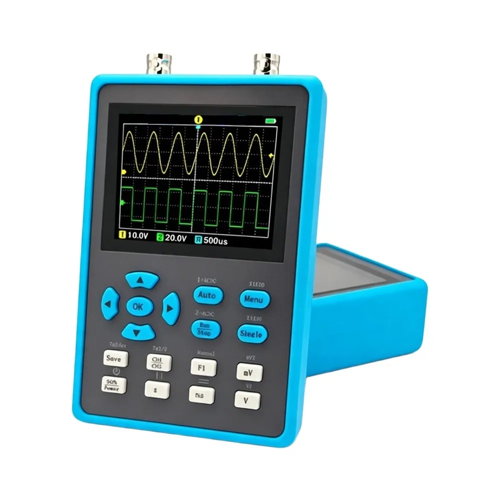 DSO2512G Handheld For Oscilloscope with 2 Channel Input 120MHz Bandwidth 320x240 Resolution 2.8 Inch Screen and Signal Generator