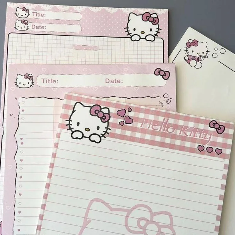 New Kawaii Cute Sanrio Hellokitty Notepad Stationery Notebook B5 Student High Color Value Anime Birthday Gifts Girlfriend Gifts