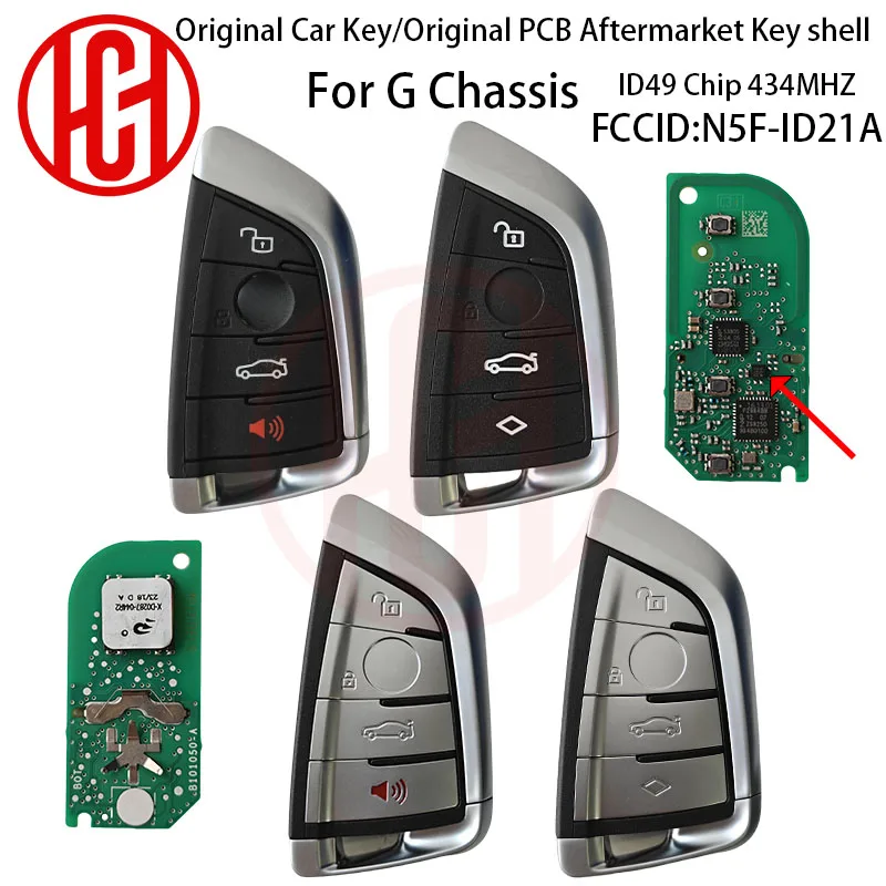 N5F-ID21A NCF795xV ID49 Chip 434MHz Car Remote Key For BMW G Series 3 5 6 7 X3 X5 X7 G01 G02 G08 G30 G31 G32 G38 Remote Car Key