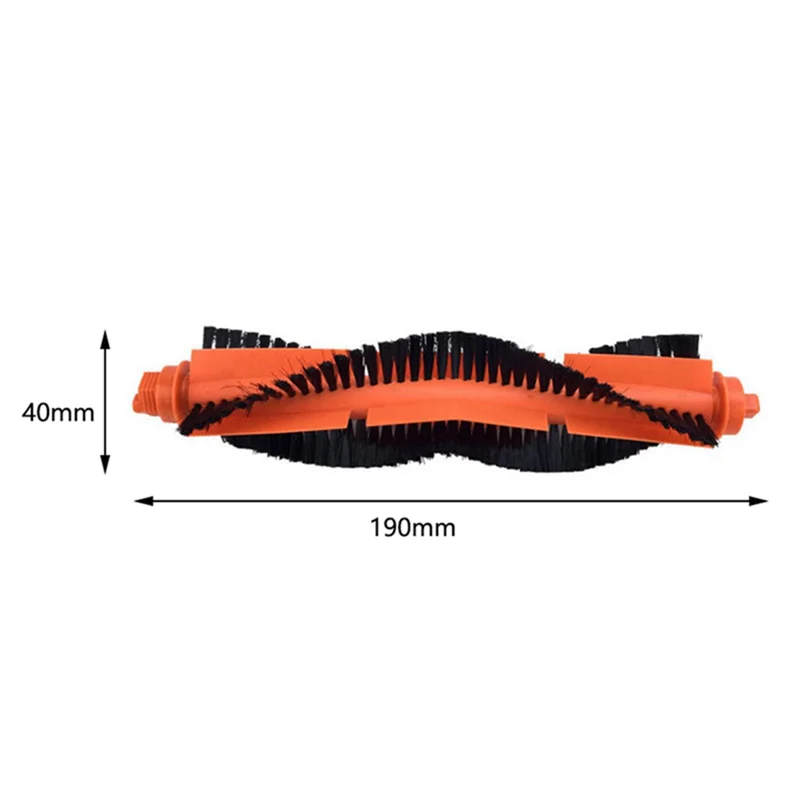 2 Pcs Main Brush for Xiaomi Mijia Robot Vacuum Mop 3C B106CN STYJ02YM Replacement Spare Parts Rolling Brush