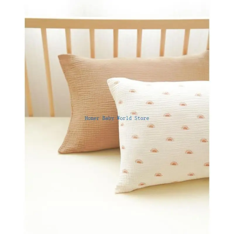 B2QD 2개/대 봉투 스타일 유아 베개 커버 코튼 통기성 아기 베개 커버