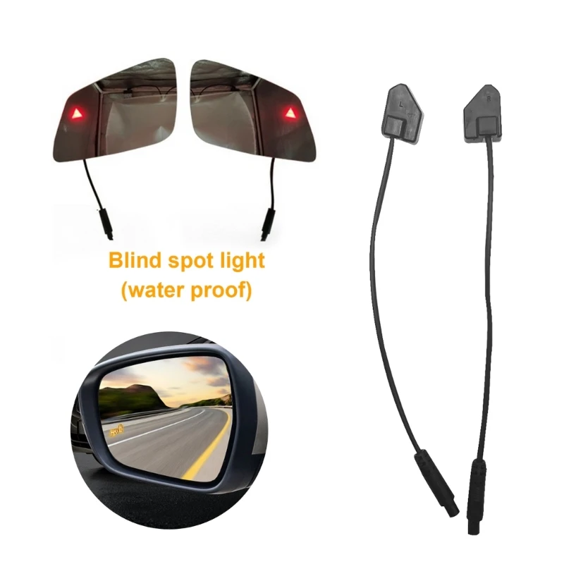 BSD Lens Light Car Blind Spot Monitoring System Alarm Radars Safety Driving 2pcs Dropship