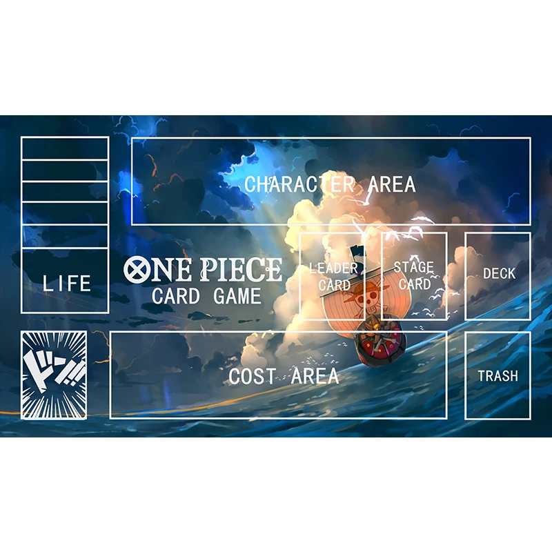 One Piece Opcg rufy Nami Robin Kaidou Animation Characters Single Table Mat Battle Pad Classics Anime Collection Cards Toy