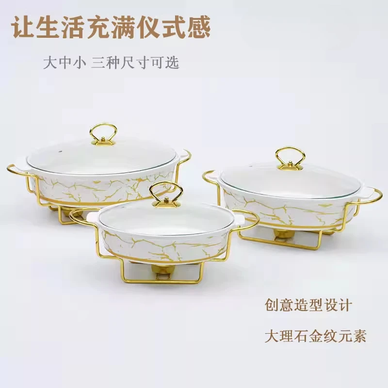 Ceramic heating dry soup pot hotel thermal insulation tableware household alcohol stove