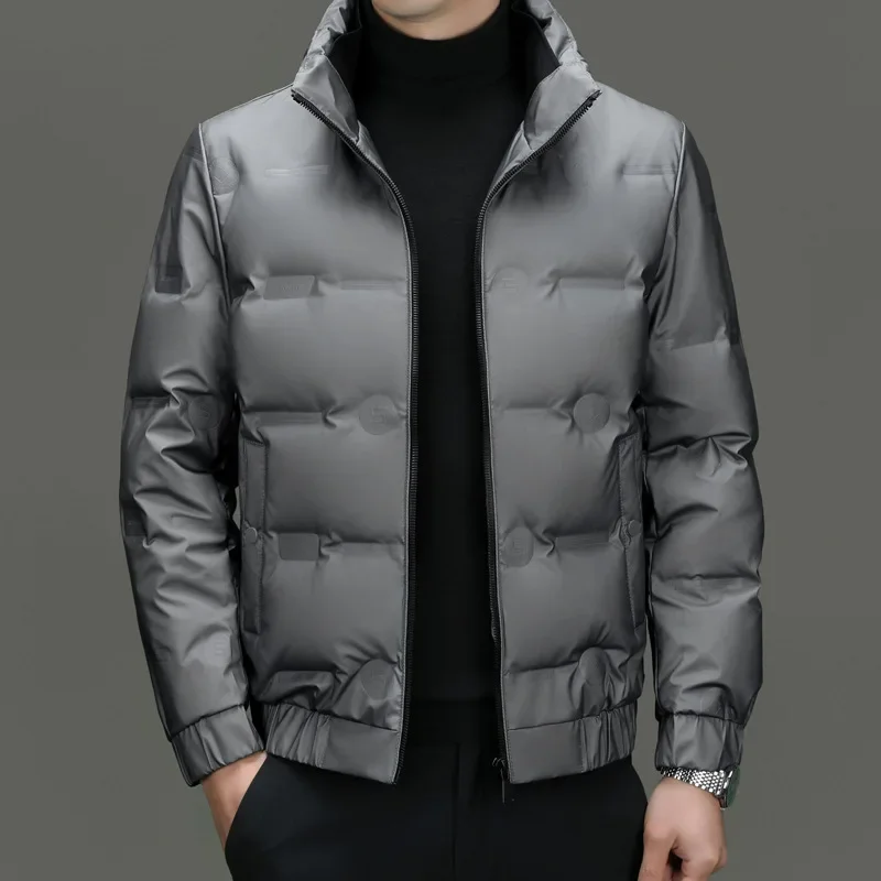 2024 men's new winter stand-up collar down clothes, loose and light short, casual, down jacket.