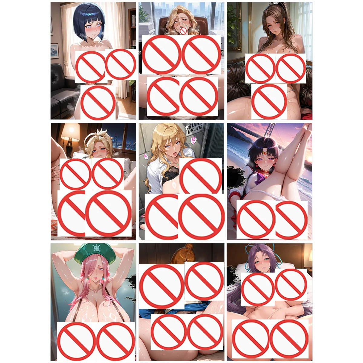 Diy 9 قطعة/المجموعة أنيمي فتاة هيوغا هيناتا هينو ري عارية الانكسار بطاقات فلاش لعبة كلاسيكية أنيمي جمع بطاقات اللعب #1