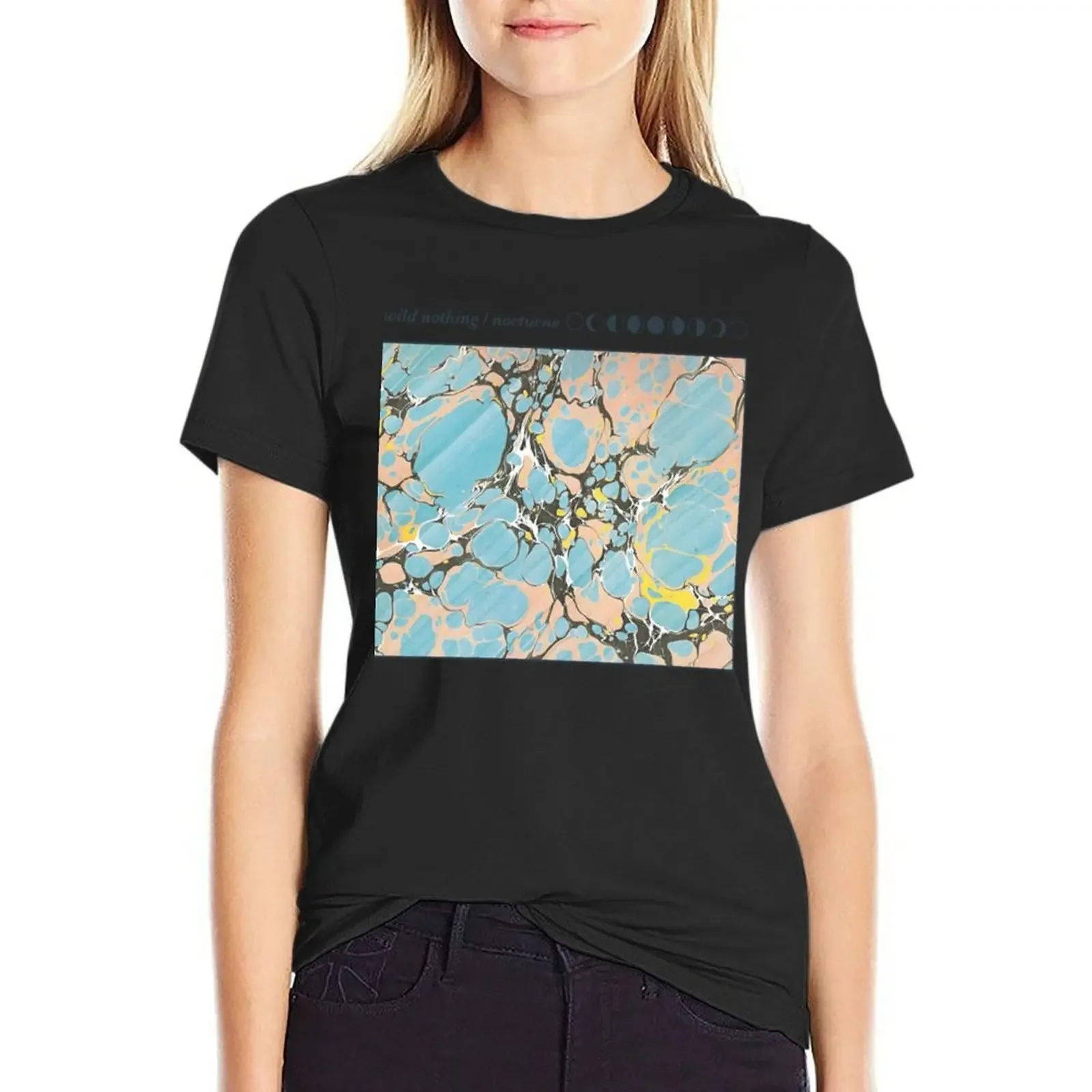 

Wild Nothing - Nocturne album logo Essential . T-Shirt plus size tops plain graphics tops for Women