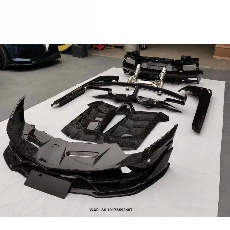 SVJ Style BodyKit 2011-2015 Forged Dry Carbon Fiber Car Bumper for Aventador LP700-4 LP720 LP750 Body Kits